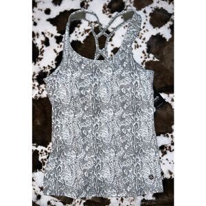 Gemini Support Tank - Garden Snake Print